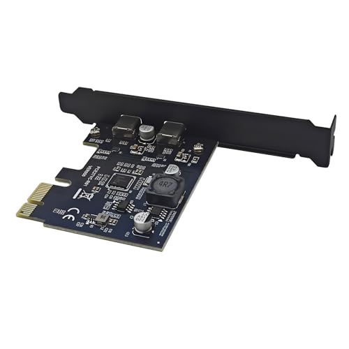 Carte PCIe Double Type C USB 3.2 d'extension de stockage PC 5 Gbps