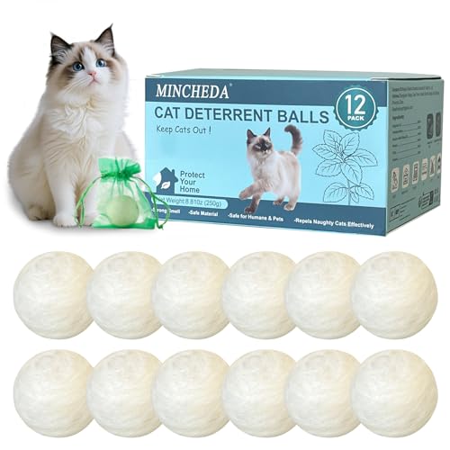 MINCHEDA Repelente de Gatos for Exteriores, Evita Que Orinen, Protege contra Arañazos y Mordiscos, Mantiene a los Gatos Fuera del Césped, Patio, Jardín