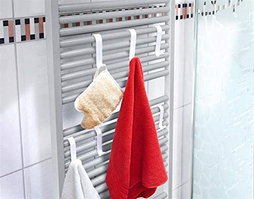 Preisvergleich Produktbild Heizkörperhaken weiß 6er Set