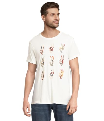T-shirt John Varvatos Hank col rond manches courtes homme coton noir taille M