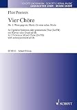 4 Chœurs: No. 1: Wees gegroet, Maria / Je vous salue, Marie. 2 equal voices, mixed choir and organ. Partition de choeur.
