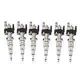 Fuel Injector Index 12 Compatible For BMW N54 N63 335 535 550 750 X5 X6 13537585261-12 13537585261 13537589048 13538616079(Gloss black)