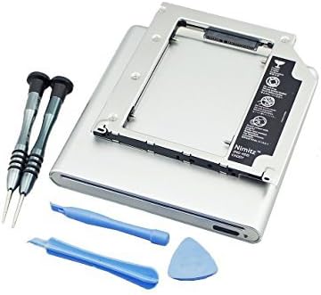 Nimitz 2nd HDD SDD Hard Drive Caddy for MacBook Pro Unibody with External USB Enclosure