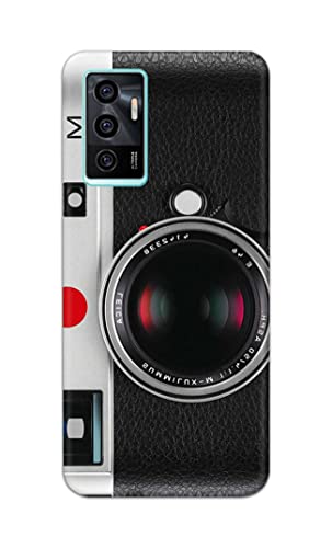 Image of Printed Hard Back Cover Case for Vivo V23e | V23e 5G | Vivo Y75 4G Back Cover (Vintage Camera) -1302