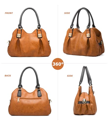 Set 4 pcs Bolsos Tote Retro para Mujer PU miniatura 4