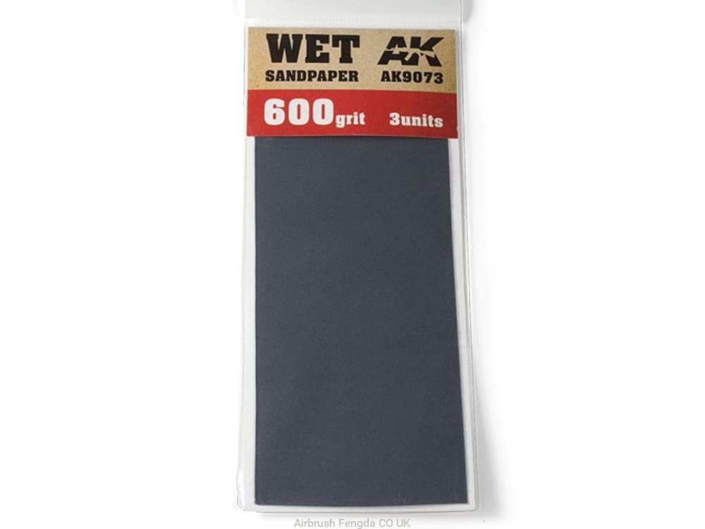 AK AK9073 Wet Sandpaper 600 Grit (3pcs)