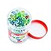 Kiddie Play 200 Glass Marbles for Kids Bulk Including 6 Shooters in Reusable Storage Box