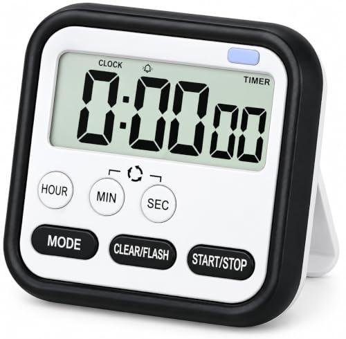 Image of PulGos Digital Clock for Study Kitchen |Multi-Function Large LCD Countdown