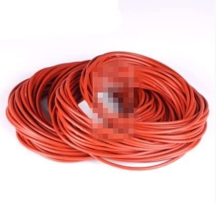 100 pièces de diamètre extérieur 150/155/160/165/170/175/180 x 2,4 mm, joint torique en silicone, résistant aux hautes températures, étanche – (taille : diamètre extérieur 165 mm, couleur : rouge),Ma