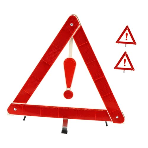 Triangle de sécurité pour véhicules CHILDWEET kit 3 pièces panneau réfléchissant urgence routière