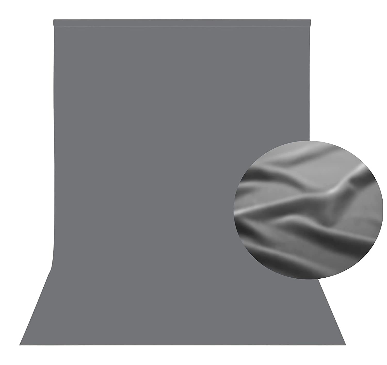 Boltove® 8x12 Ft. Grey Screen Backdrop Background Curtain Rod Pocket for Photography, Photoshoot, Product, Live Streaming, Zoom Meetings, VFX Editing, YouTube, Short Video, Instagram Reels-image-13