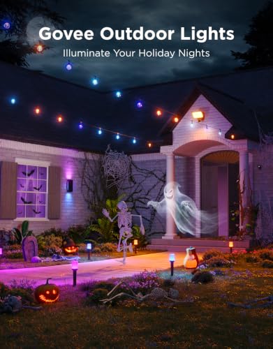 Image of Govee Outdoor Cylinder Pathway Lights, 8 Pack, 425 Lumens, IP67 Waterproof