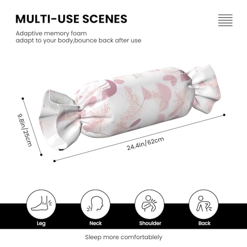 Almohada de espuma viscoelástica forma caramelo diseño floral miniatura 3