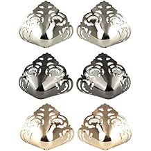 Happyyami 3 Pairs Metal Shoes Pointed Protector High Heel Tip Cap Cover Metal Protector High Heel Pump Toe Cover Pump Decorations Charms Repair Accessories