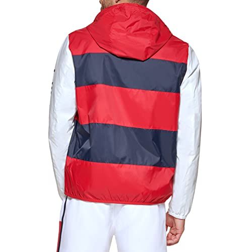 Tommy Hilfiger Men's Color Block Logo Rain Slicker4