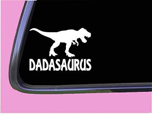 DKISEE Dadasaurus Car Decal, Funny Window Decal, 4 Inch Vinyl Decal for Truck Van Bumper Wall Laptop Decal, SDS1363