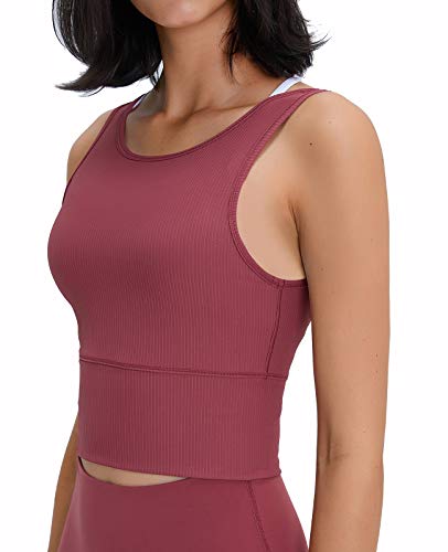 Regatas cropped femininas sem mangas, blusa cropped branca reversível para treino de ioga e fitness,