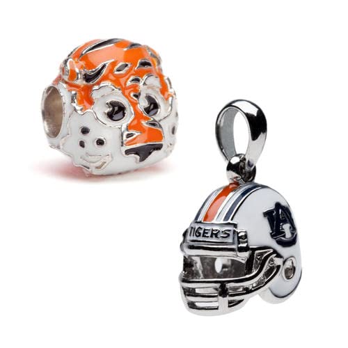 Auburn University Charms | Au Aubie The Tiger And Au Helmet Charms | Officially Licensed Auburn University Jewelry | Auburn Football | Au Charms | Auburn Gifts | Au Jewelry | Stainless Steel #TOP27