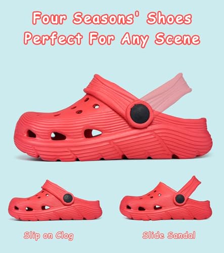 Image of Toddler Kids Garden Clog Slip On Slide Sandals Beach Water Shoes