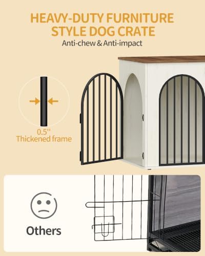 Hzuaneri 46.5'' Dog Crate Furniture,Dog Kennel Indoor for Medium/Large Dogs — view 5