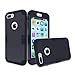 iPhone 7 Plus Case, MCUK 3 in 1 Hybrid Best Impact Defender Cover Silicone Rubber Skin Hard Combo Bumper with Scratch-Resistant Case for Apple iPhone 7 Plus (2016) (Black+Black)