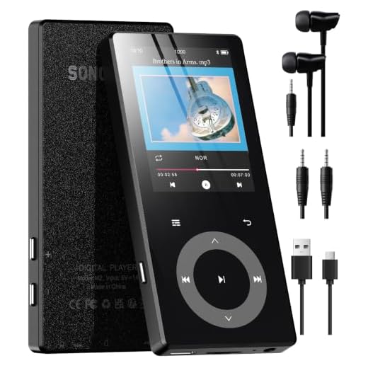64GB MP3 Player with Bluetooth 5.3, 2.4"HiFi Music Player with Touch Button