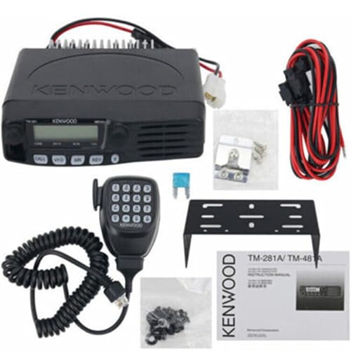 TM-281A 65W VHF Mobile Radio, 136-174MHz FM Transceiver for Car/Truck, 10-50KM Range, High Power Ham