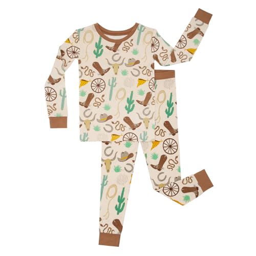 Image of Little Sleepies Two-Piece Pajama Set for Boys & Girls, Soft Viscose from Bamboo Toddler Pajamas for Kids, Family Matching PJs