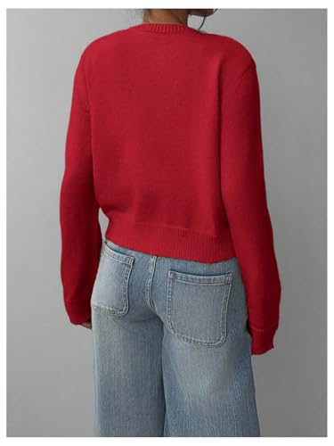 Image of SOLY HUX Women's Button Down Cropped Lightweight Cardigan Sweater Cute Fall Fashion 2026