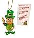 Lucky Leprechaun Christmas Ornament Gift Set with Find Me Figurine and Irish Poem Card
