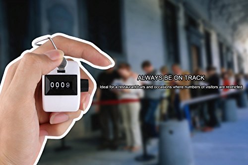 Winit Handheld 4 Digit Number Counter Manual Mechanical Click Counter Tally Lap Tracker Manual Clicker For Lap/Sport/Coach/School/Event,Pack Of 8 #TOP5
