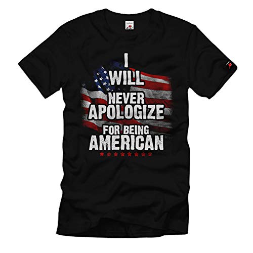 Camiseta Patriot 53 negra 3XL cómoda que no aprieta para hombres corpulentos