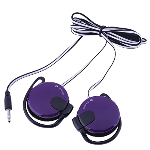 Rainao Clip Écouteurs Filaires,Écouteurs Supra-Auriculaires 3,5 mm pour téléphone | téléphone Portable pour la Course, l'entraînement, Le Jogging, la randonnée, l'escala, Les Sorties