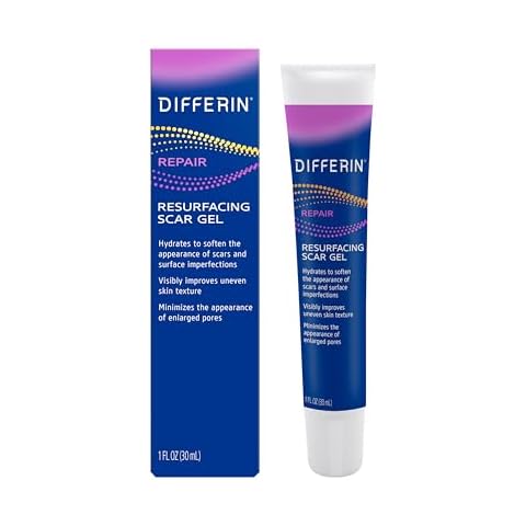 Differin Gel Acne Scar Spot Treatment for Face, Resurfacing Scar Gel, Gentle Skin Care for Acne Prone Sensitive Skin, 1 Oz (Packaging May Vary) Cover