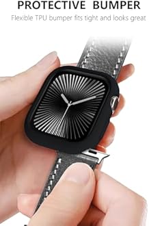 Ultra Thin Soft TPU Bumper Case Compatible for iWatch Apple Watch Series Ultra 3/2/1, 49mm Black