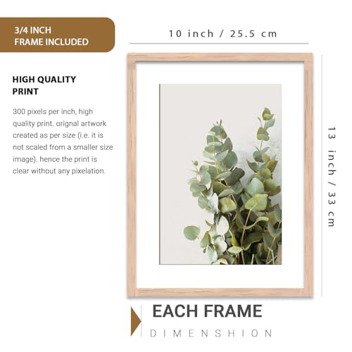 Image of HOTHOUSE Abstract Painting Wall Art Home Decoration Paintings With Frame For Living Room Bed Room Hotel Wall Decor Digital Reprint Set of 3 (10X13 inch)