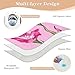 Hot Pink Nature Gladiolus Flowers Extra Large Resuable Potty Training Pad Waterproof Washable Potty Training Mattress Pad Non-Slip Cradle Mattress for Baby Toddler Children 52