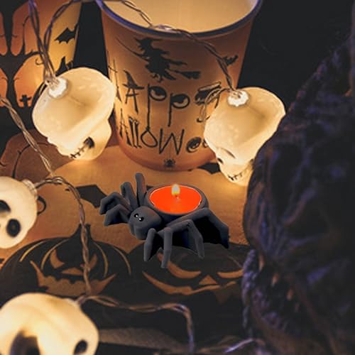 DIYBravo Resin Mould 3D Spider Candle Holder Halloween Mould Cute Animal Silicone UV Epoxy Resin Casting Mould for DIY Tealight Holders Flower Pot Box Trinket Containers - Image 2
