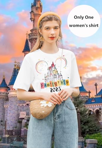 MYHALF Magical Family Shirts Matching 2025 Vacation Family Matching Outfits Mom and Mini Cute Summer Trip Clothes3