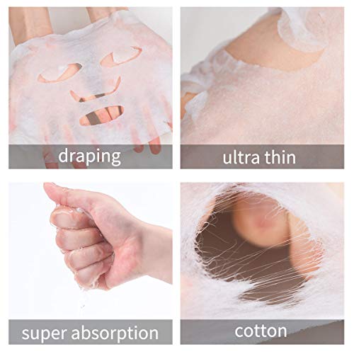 100 Pieces Compressed Facial Mask Disposable Cotton Face Mask Sheet Grain Skin Care Dry Sheet Mask Paper DIY Natural Face Mask Sheet