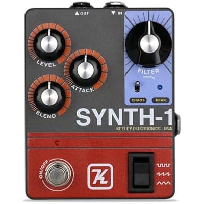 Keeley Synth-1 Reverse Attack Fuzz Wave Generator Pedal