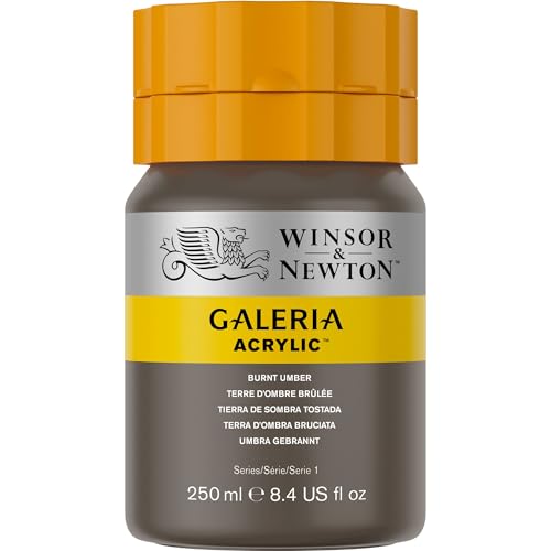 Image of Winsor & Newton Galeria Acrylic Color Tube, 250ml, Burnt Umber