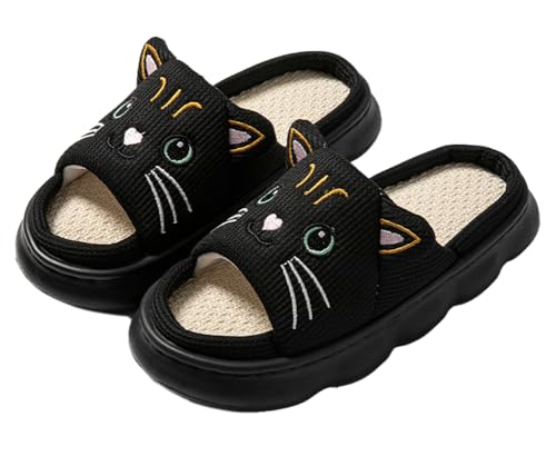 Solyinne Cute Cat Slippers for Women Men Warm House Slippers Soft Comfortable Cute Cartoon Home Use Cute Indoor Outdoor Slipper
