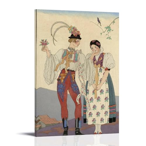 Le Coq Du Village Art Déco de George Barbier pour sublimer un bureau rétro chic