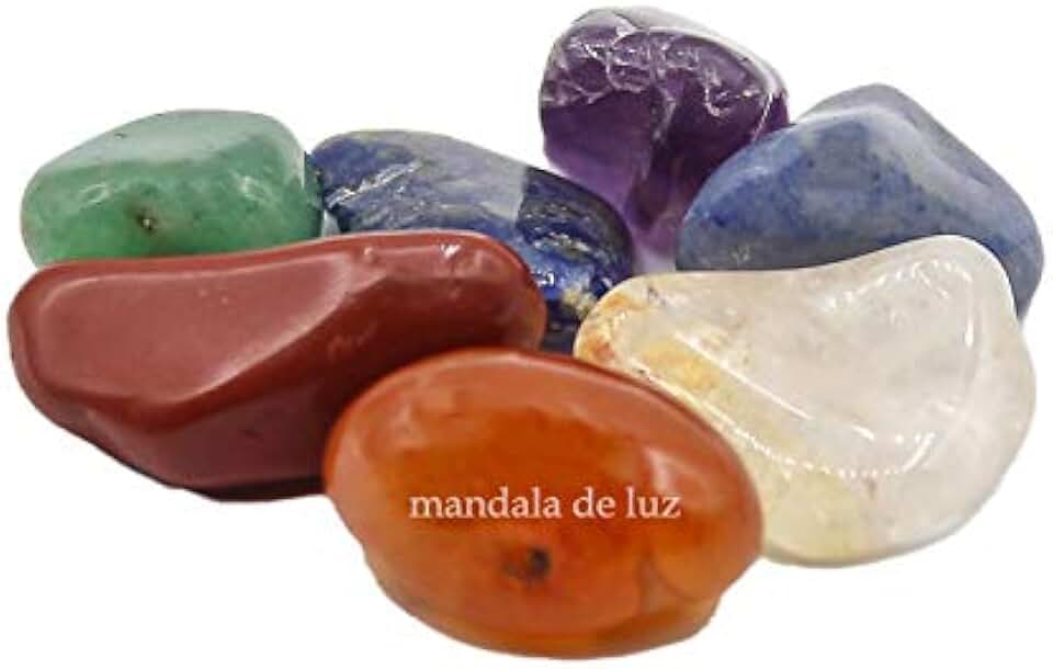 Mini Kit de 7 Pedras dos Chakras Cristais Pequenos