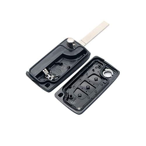 Llave remota de coche para Peugeot 207 y 307: repuesto portátil de 3 botones con mando inteligente 5