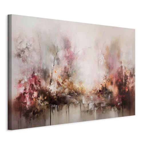 Peinture abstraite et paysage aquatique pour décoration murale salon