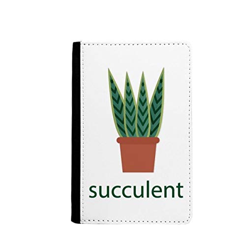 Porte-passeport vert Cactus pour plantes succulentes et voyage