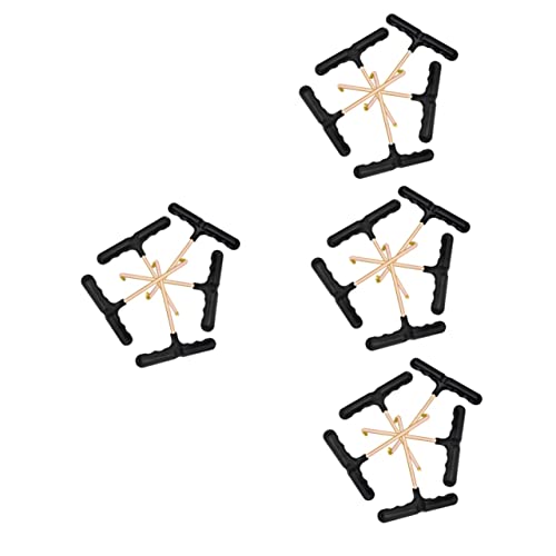 Toddmomy 4 Juegos Gancho para Patines Cordones Shoe Laces Luz De Soporte Equipo Abrazadera Portátil Ganchos De Apriete En Forma De T Suministros para Calzado Planchar 5 Piezas * 4