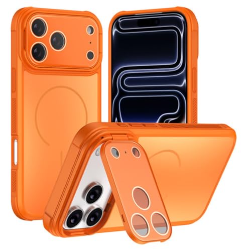 Antichoc iPhone 17 étui orange magnétique qui évite les rayures de caméra